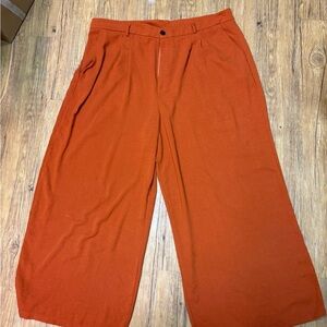 Cider Women's Rust Wide-Leg Trousers